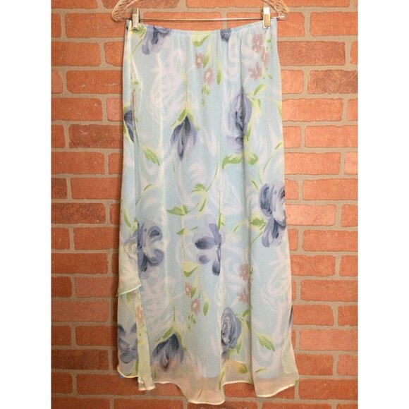 Periwinkle Womens Fairy Top & Skirt Set Floral Layered Sheer Size 12 - Picture 7 of 15